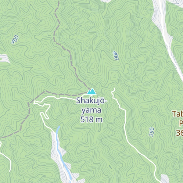 Map of Shakujō-yama
