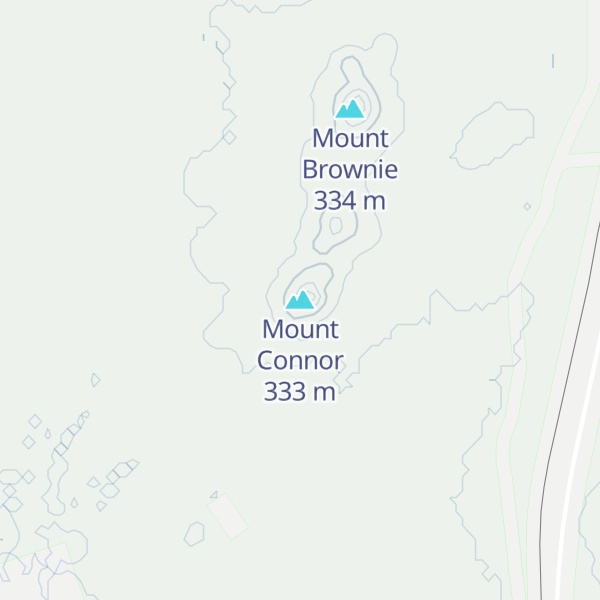 Map of Mount Connor