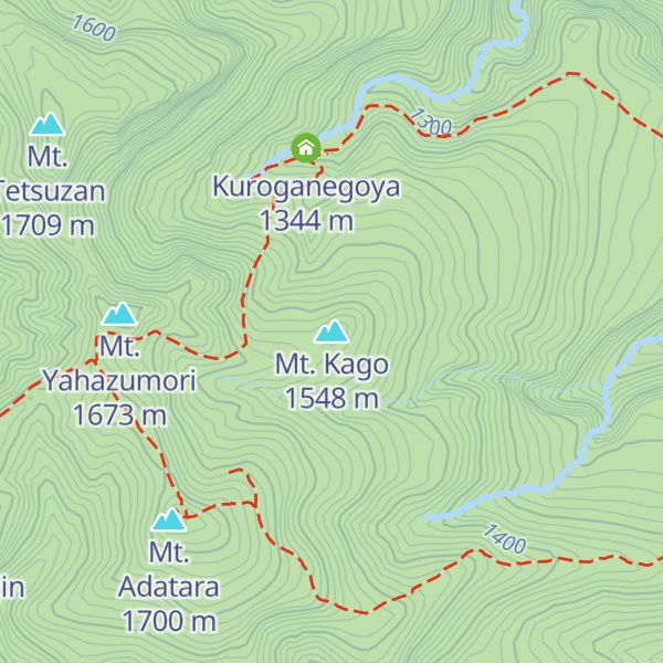 Map of Mt. Kago