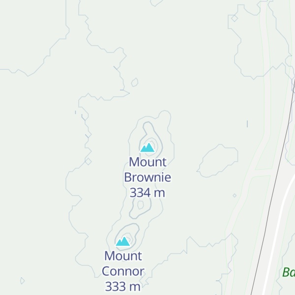 Map of Mount Brownie