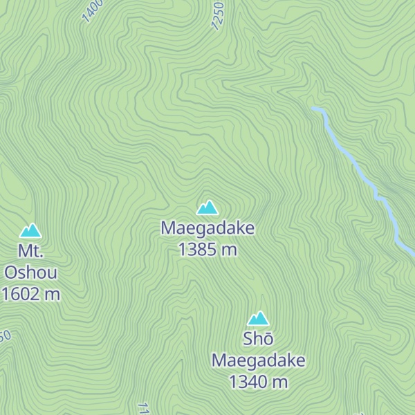 Map of Maegadake
