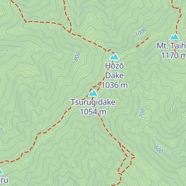 Map of Tsurugidake