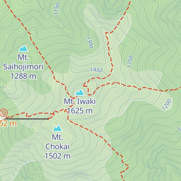 Map of Mt. Ganki