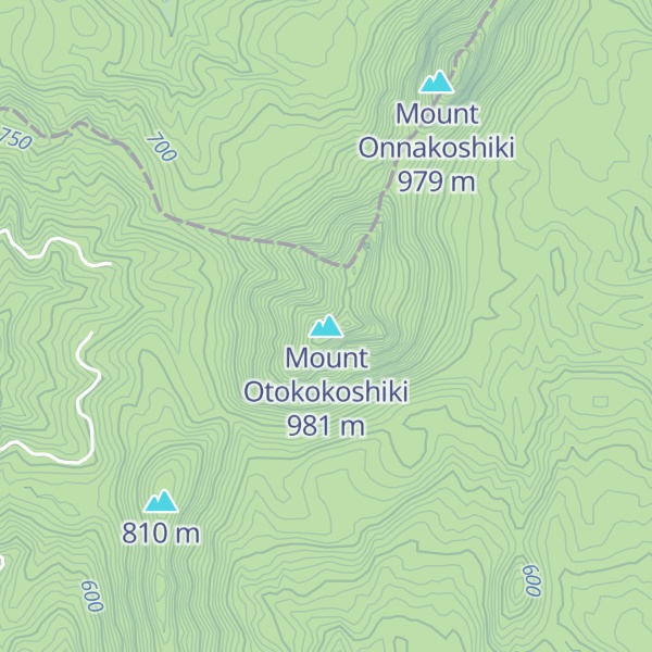 Map of Mount Otokokoshiki