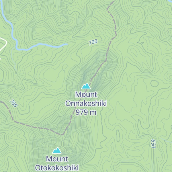 Map of Mount Onnakoshiki