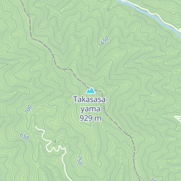 Map of Takasasa-yama