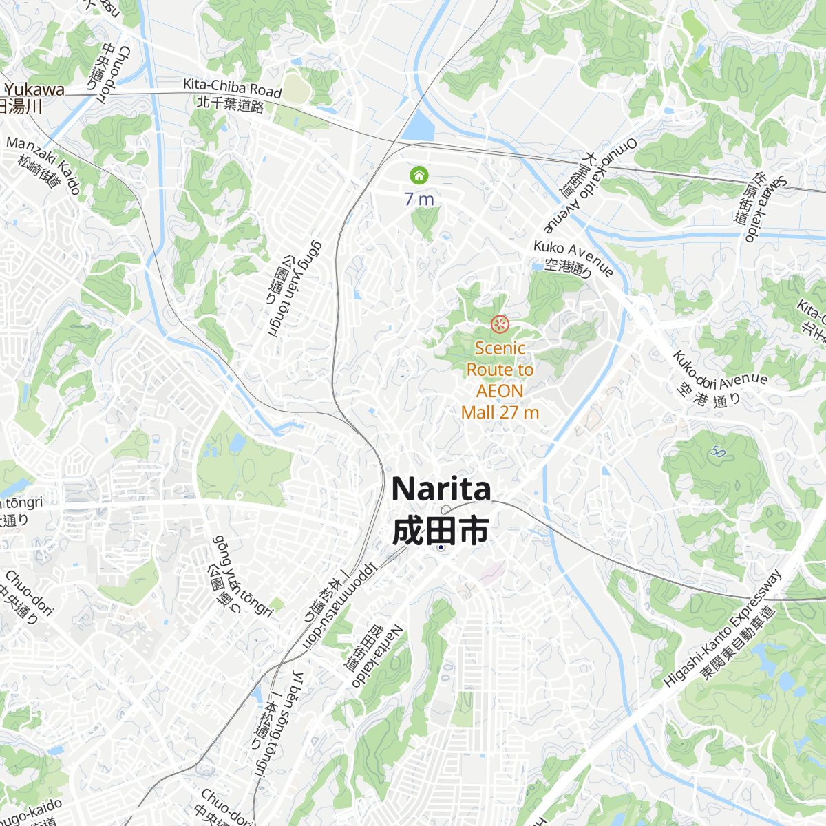 Narita Tourist Pavilion map