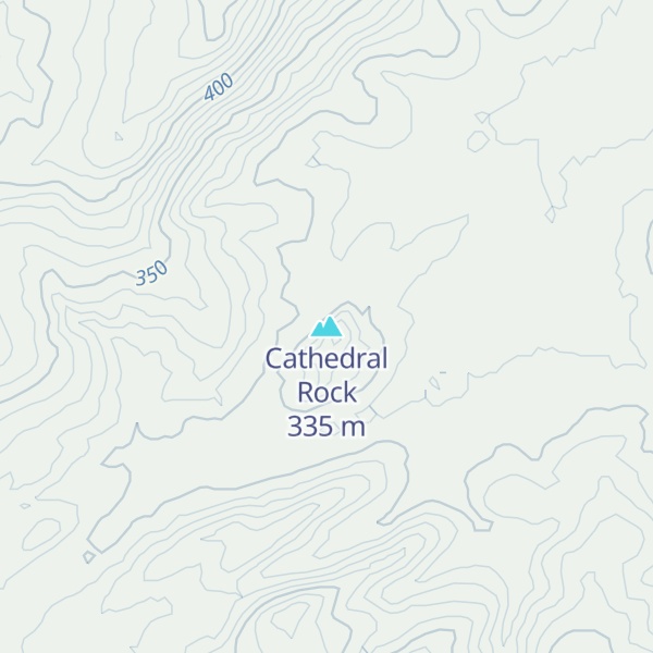 Map of Cathedral Rock