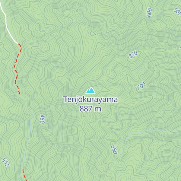 Map of Tenjōkurayama