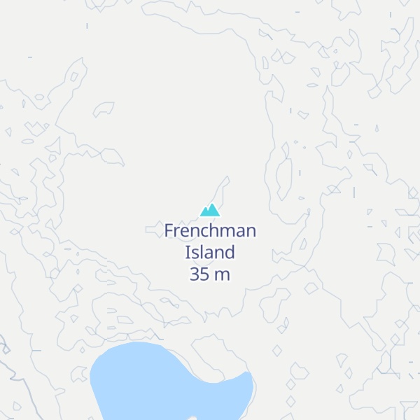 Map of Frenchman Island