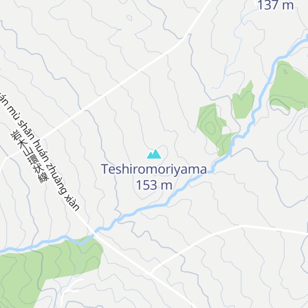 Map of Teshiromoriyama