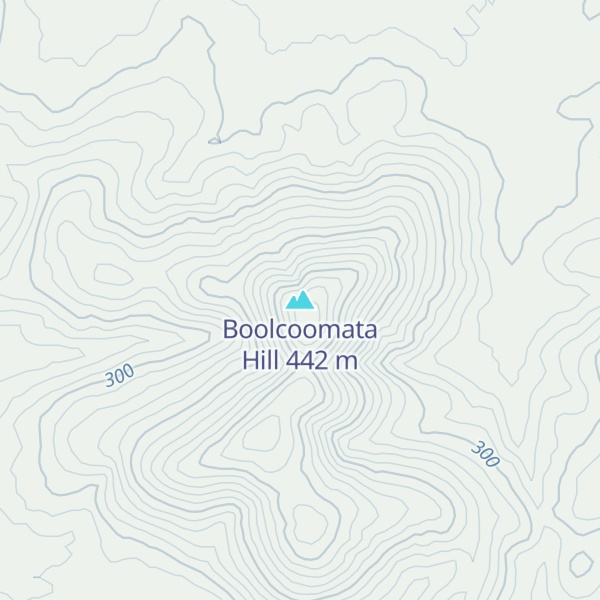 Map of Boolcoomata Hill