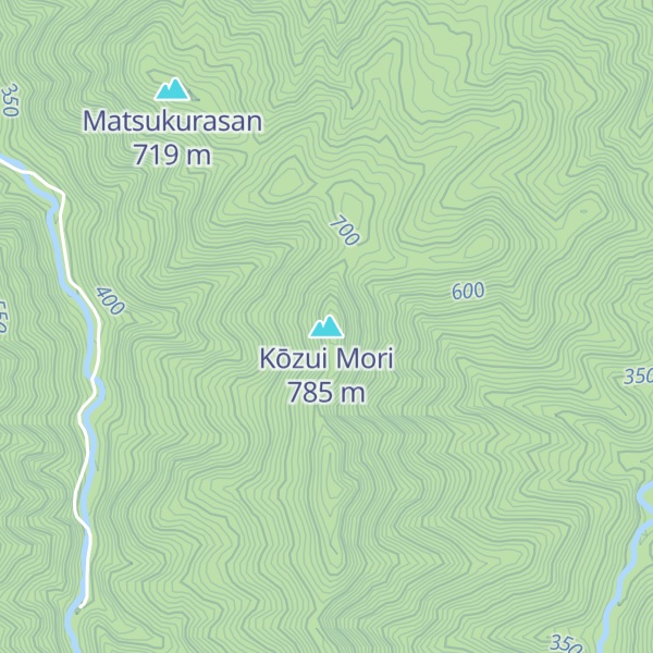 Map of Kōzui Mori