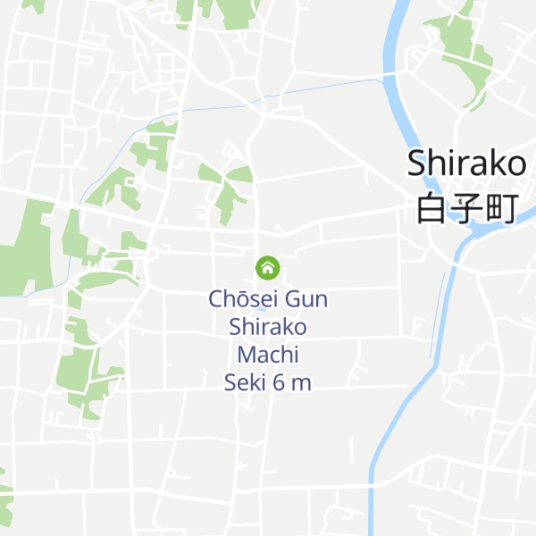 Map of Chōsei Gun Shirako Machi Seki