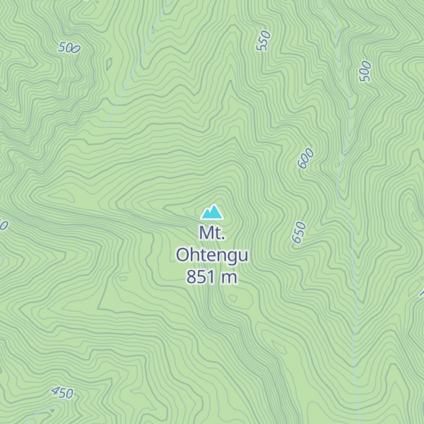 Map of Mt. Ohtengu