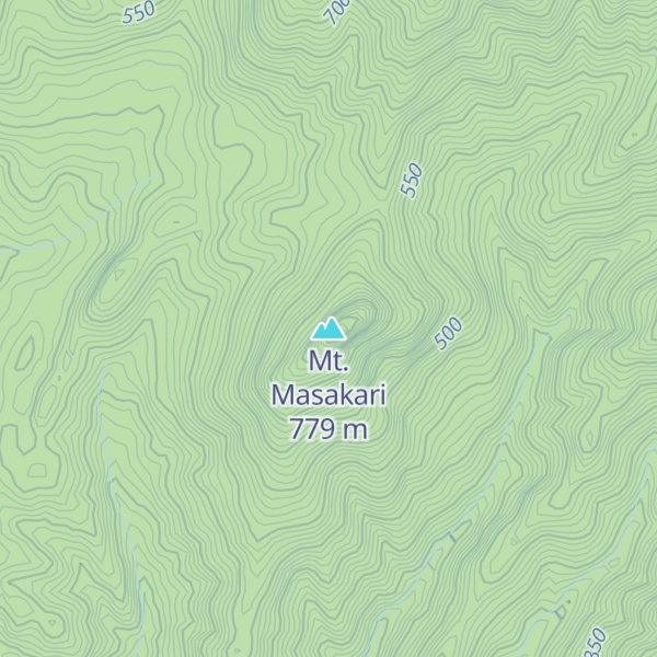 Map of Mt. Masakari