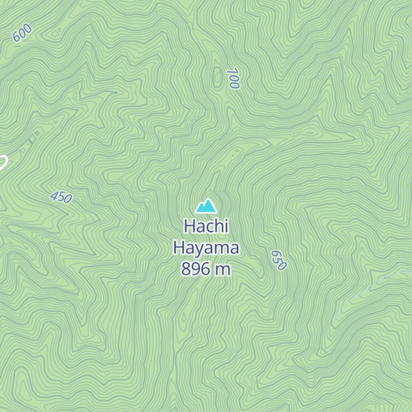 Map of Hachi Hayama