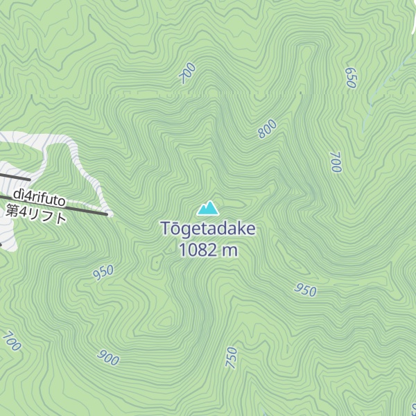 Map of Tōgetadake