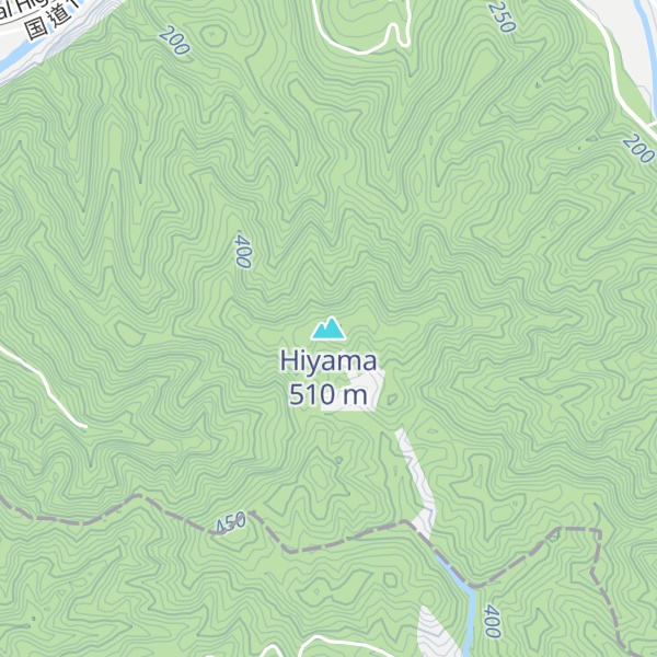Map of Hiyama
