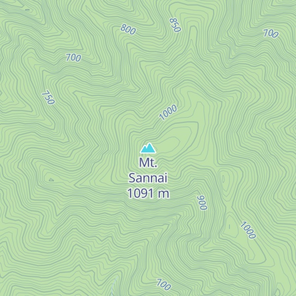 Map of Mt. Sannai