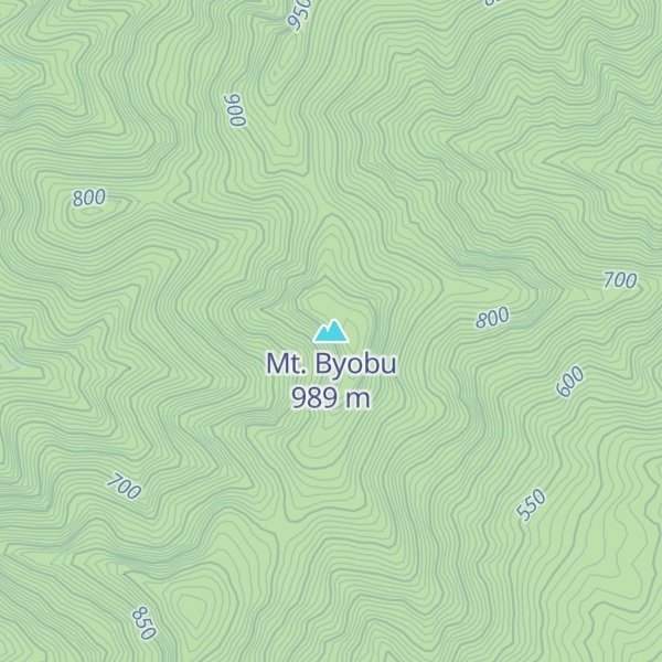 Map of Mt. Byobu