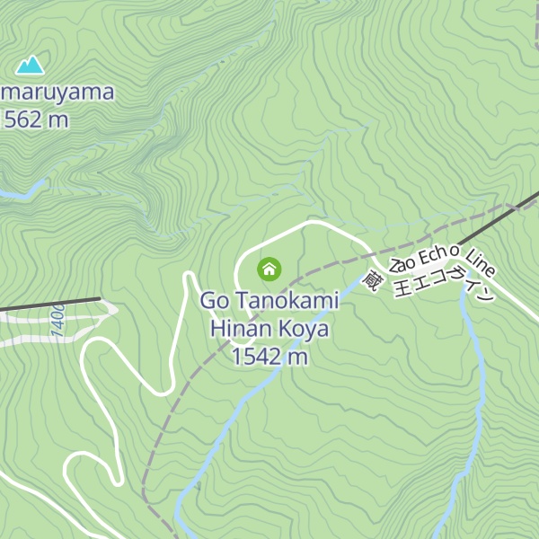 Map of Go Tanokami Hinan Koya