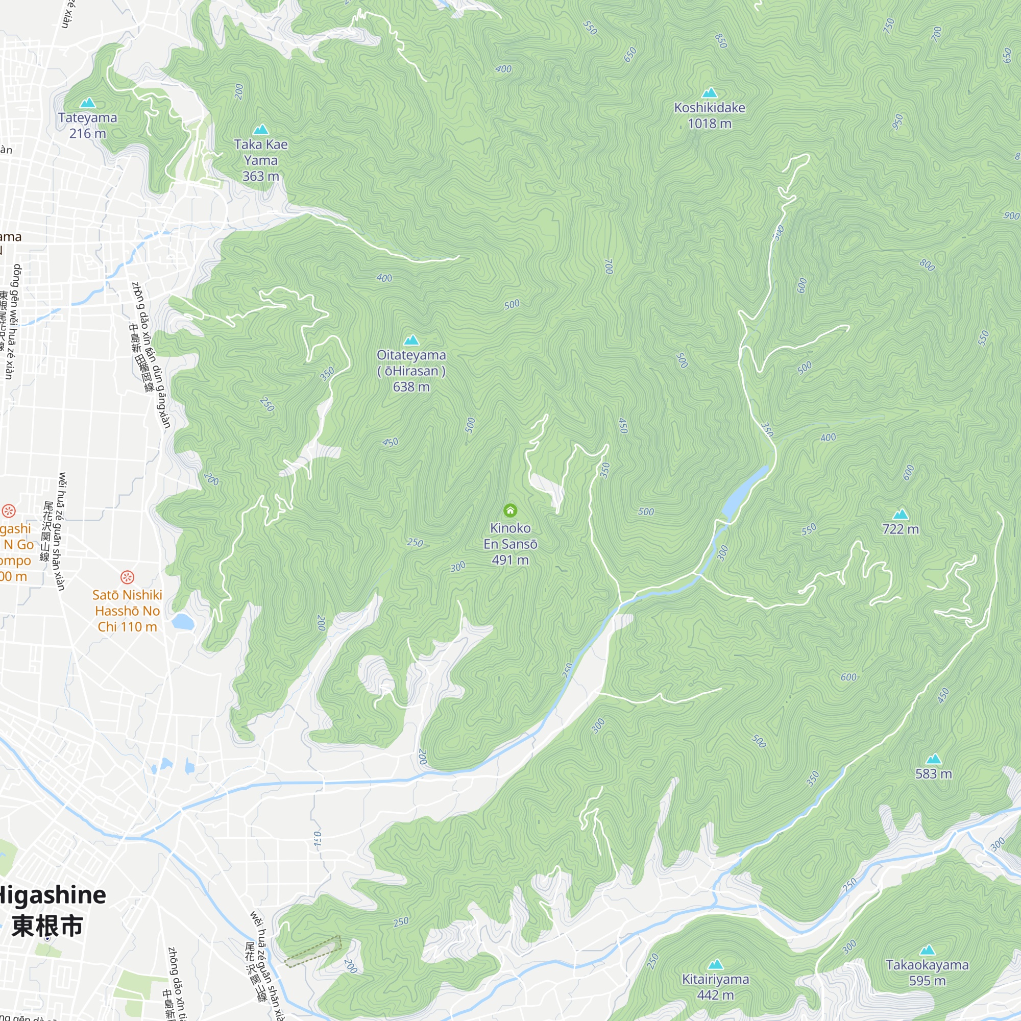 Kinoko En Sansō map