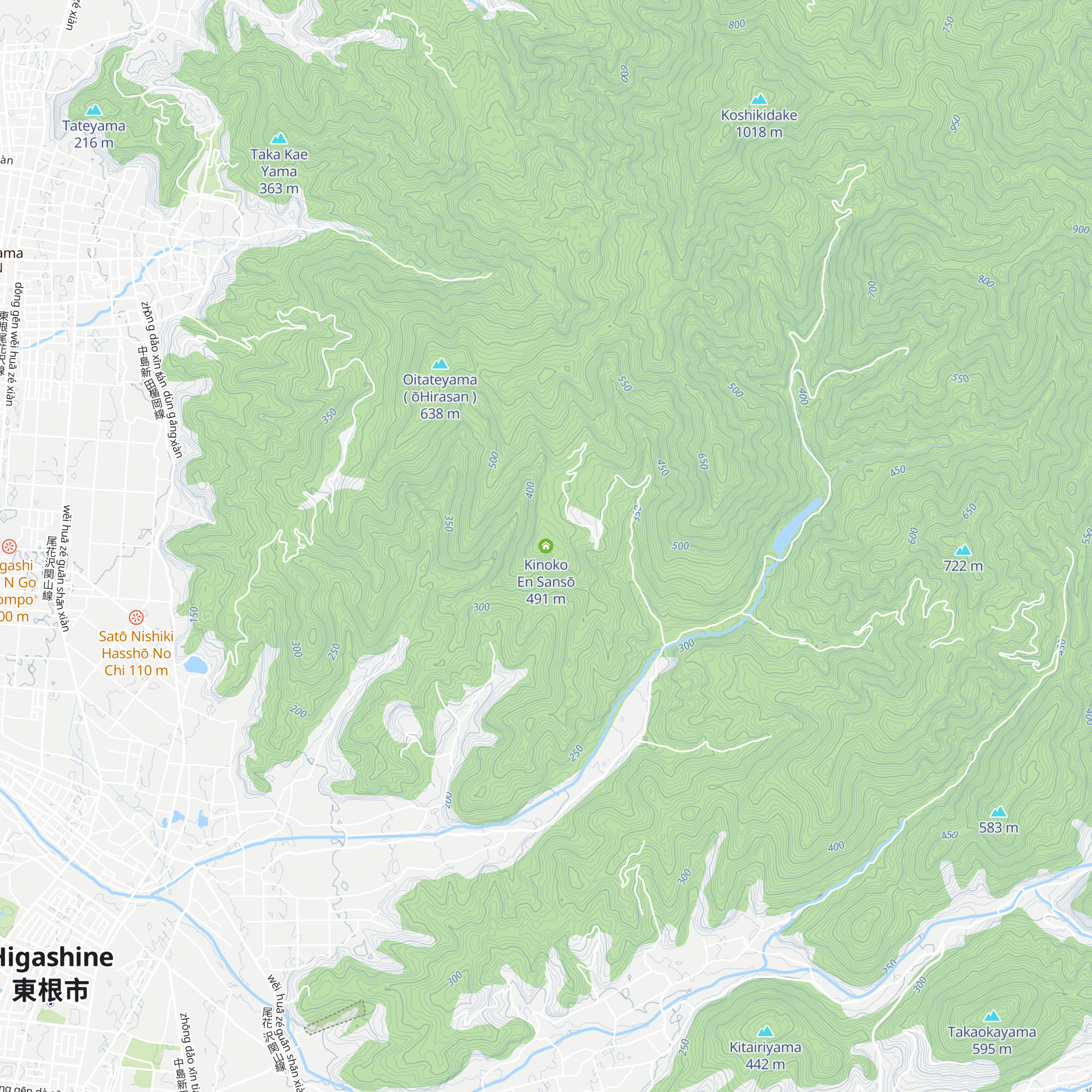 Kinoko En Sansō map