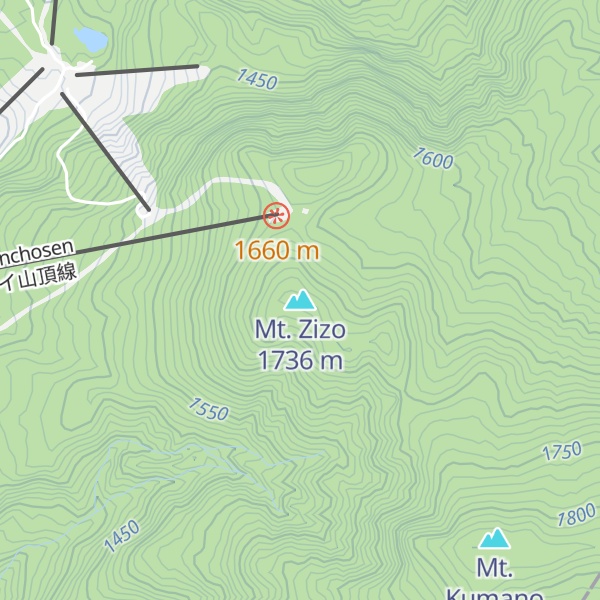 Map of Mt. Zizo