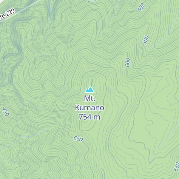 Map of Mt. Kumano