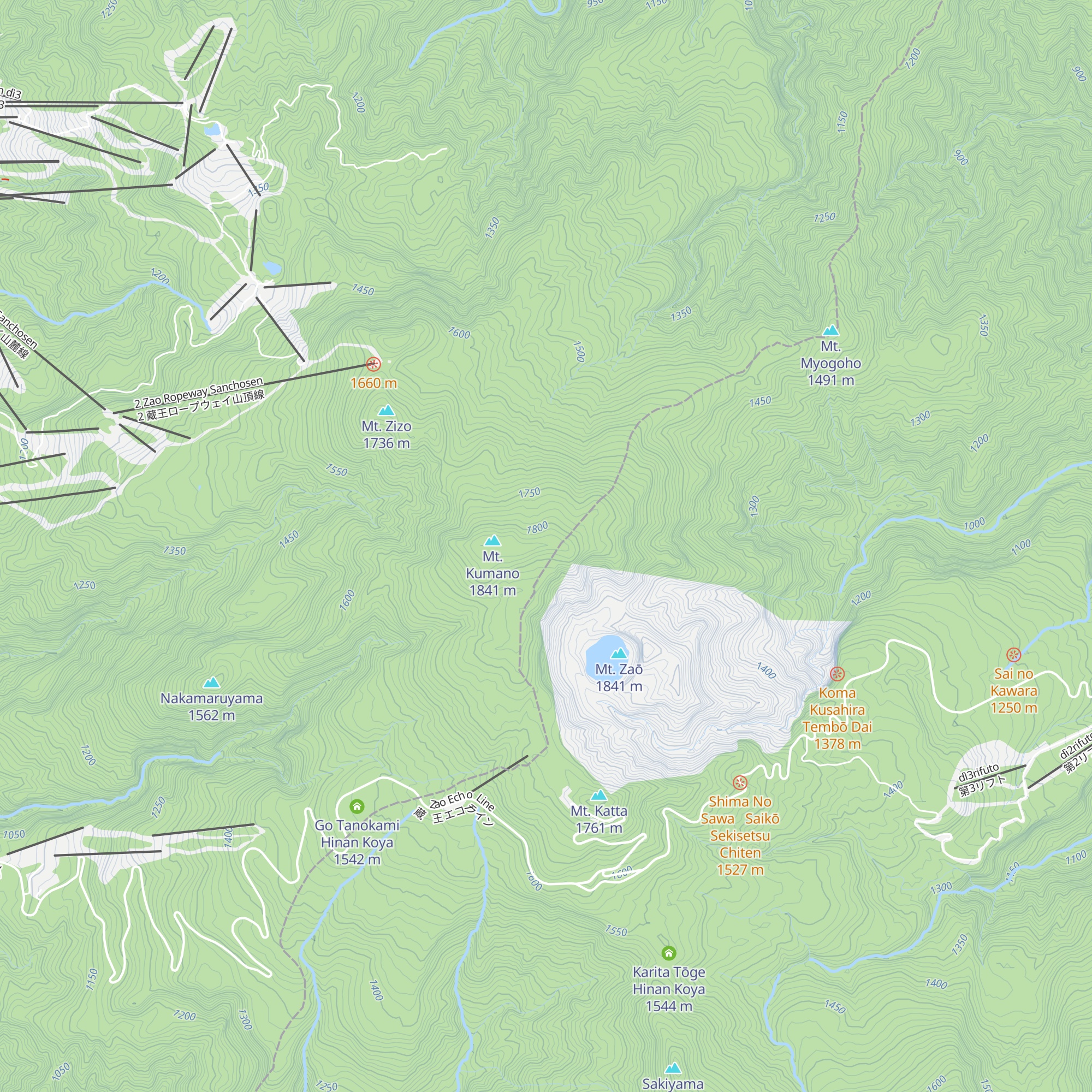 Kumanodake Hinan Koya map