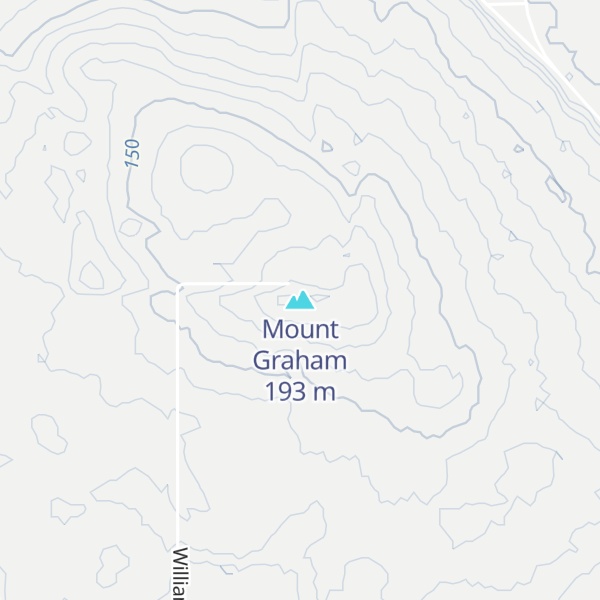 Map of Mount Graham