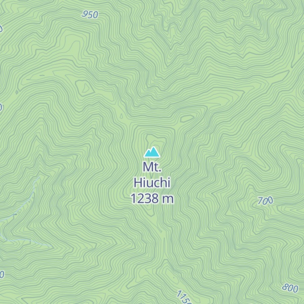 Map of Mt. Hiuchi
