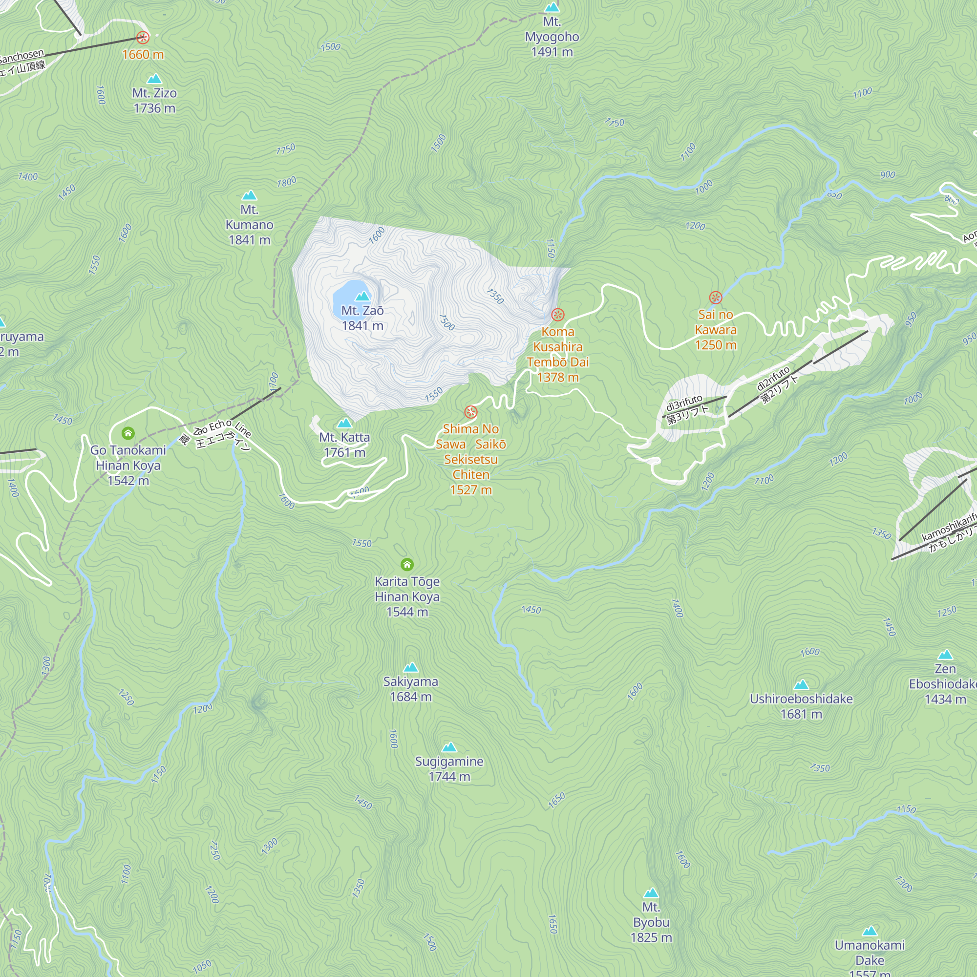 Sendai Ichi Takaido Sawa Koya map