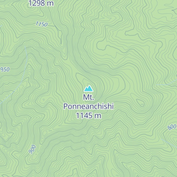 Map of Mt. Ponneanchishi