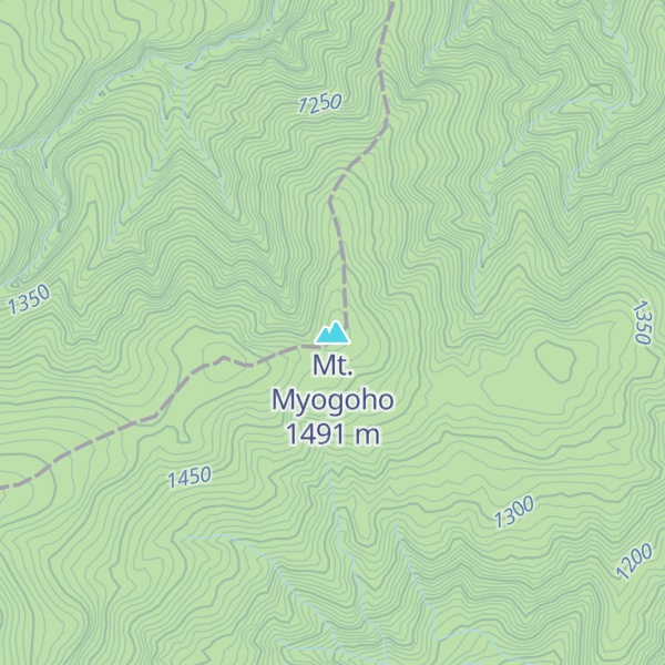 Map of Mt. Myogoho