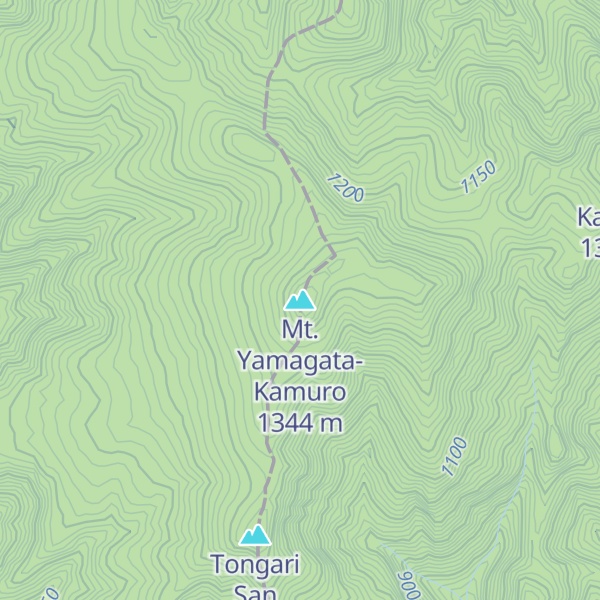 Map of Mt. Yamagata-Kamuro