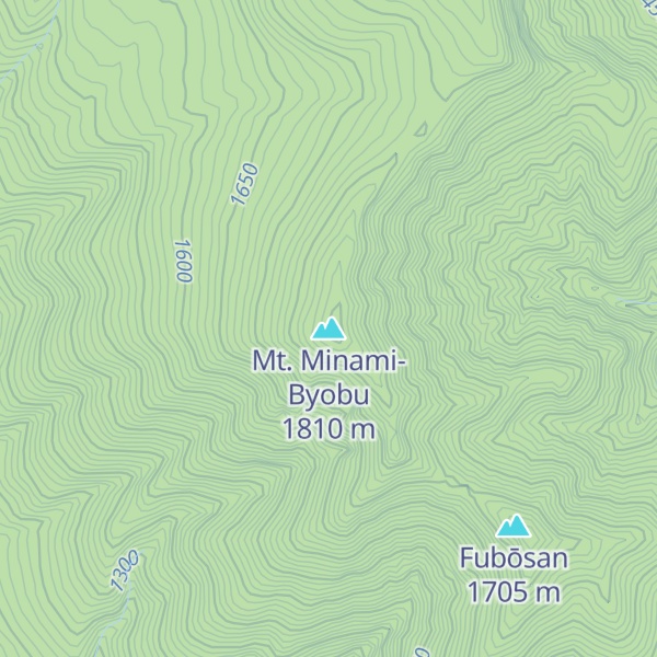 Map of Mt. Minami-Byobu