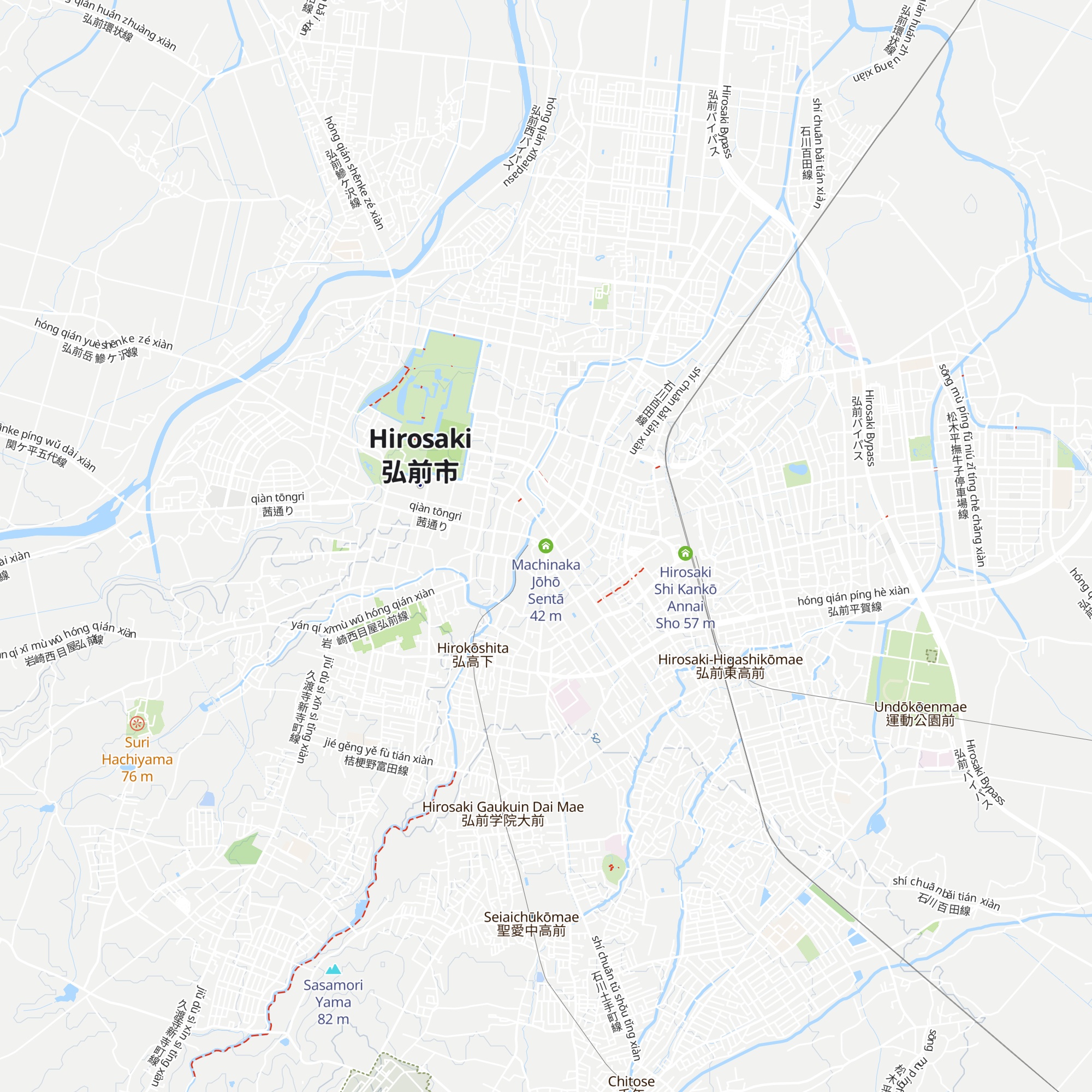 Machinaka Jōhō Sentā map