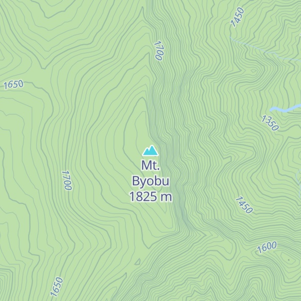 Map of Mt. Byobu