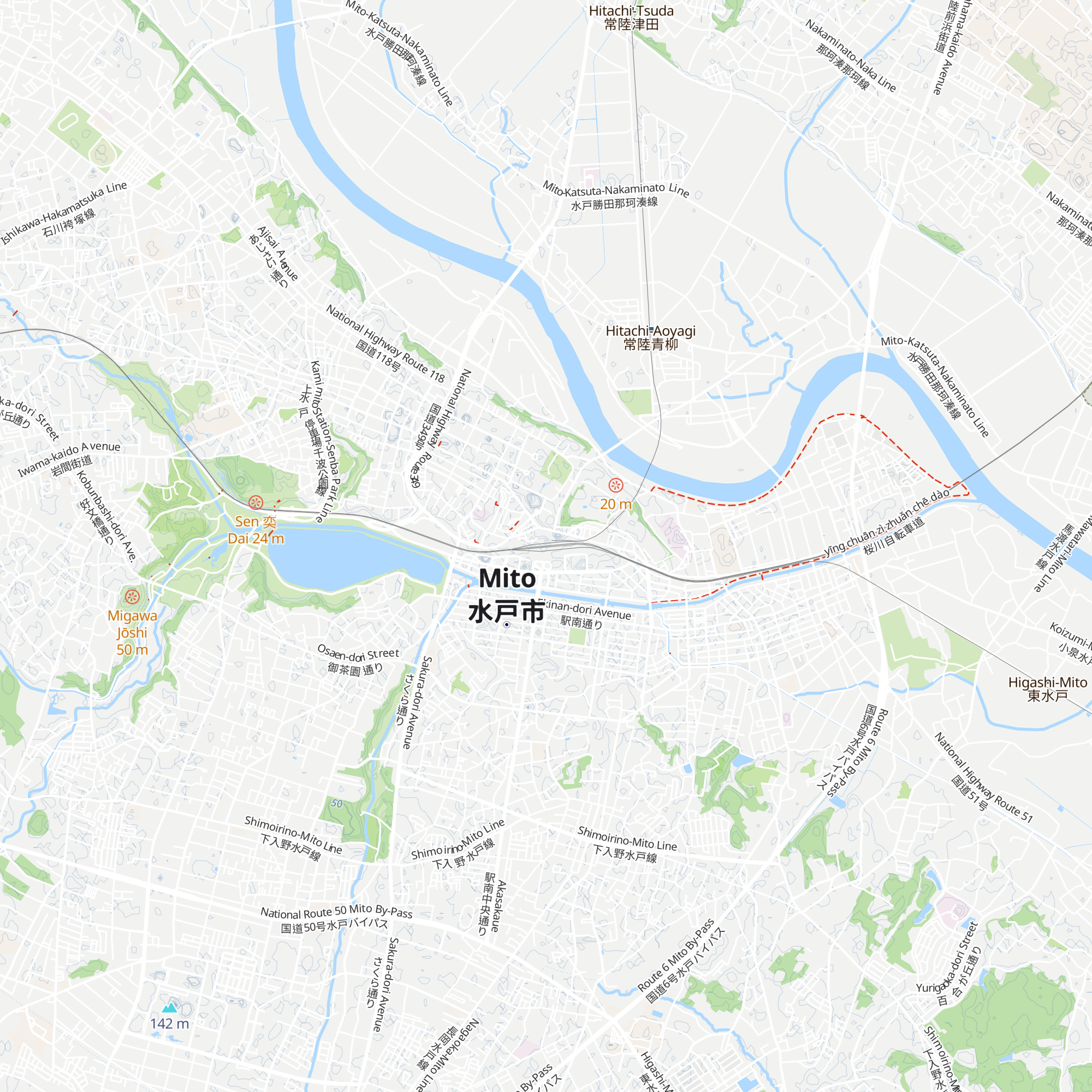 Mito Visitor's Information Center map