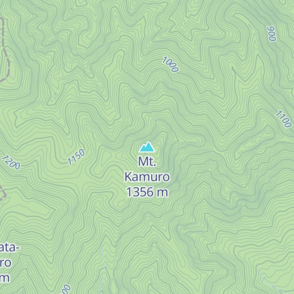 Map of Mt. Kamuro
