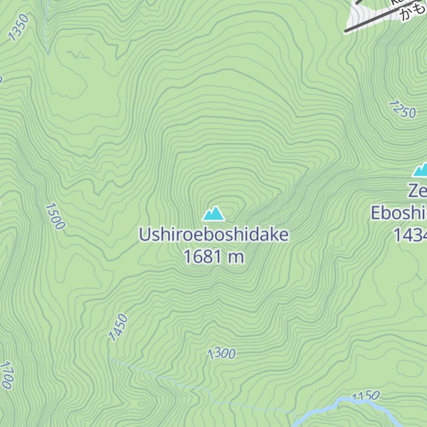 Map of Ushiroeboshidake