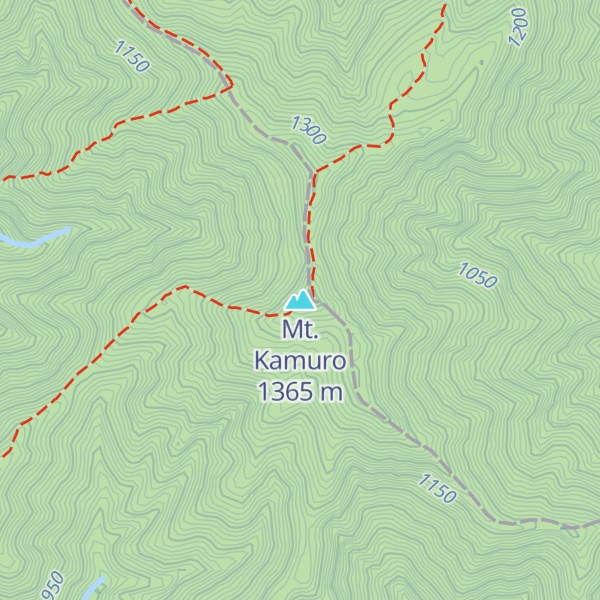 Map of Mt. Kamuro