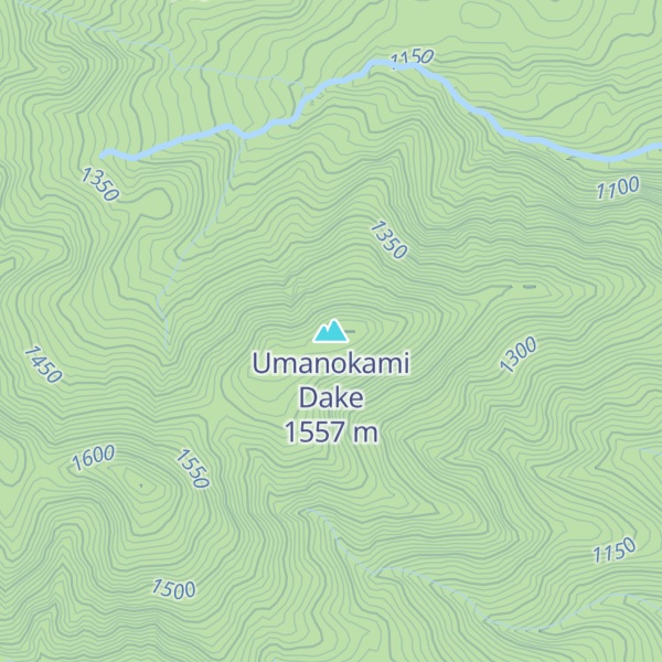 Map of Umanokami Dake