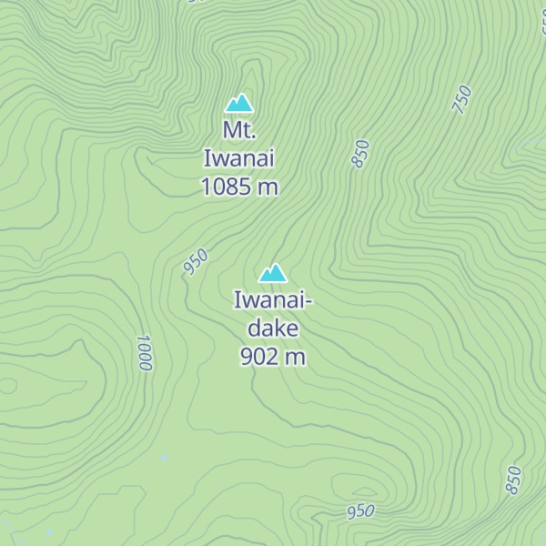 Map of Iwanai-dake