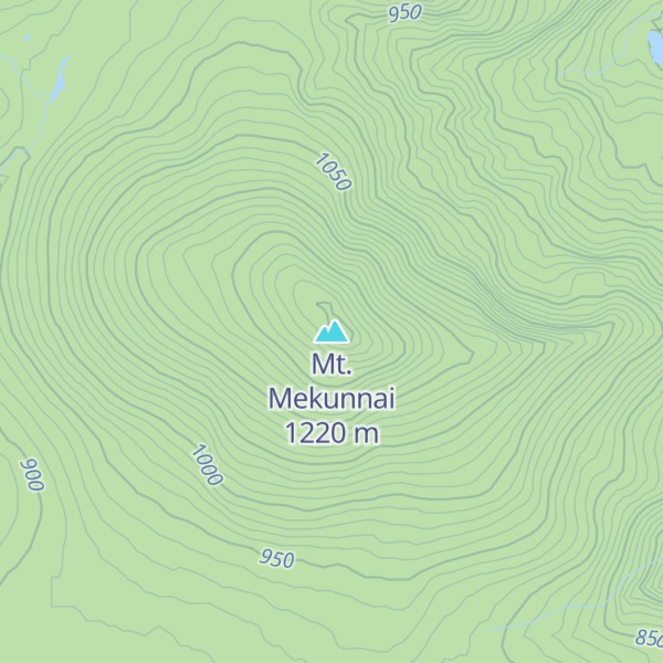 Map of Mt. Mekunnai