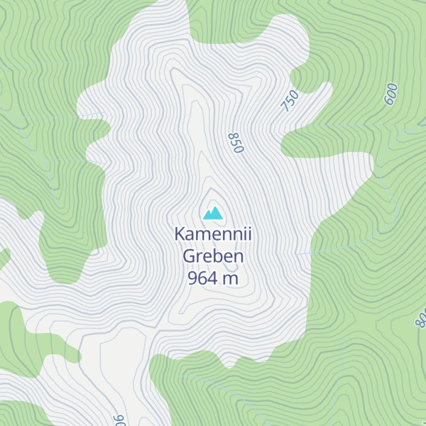 Map of Kamennii Greben