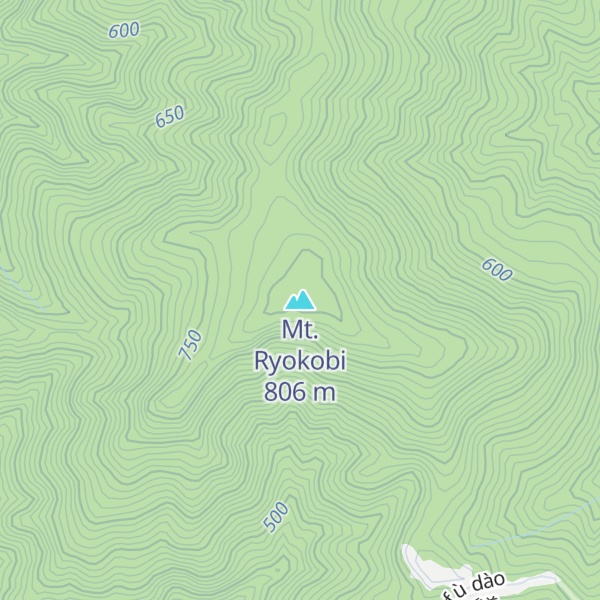 Map of Mt. Ryokobi