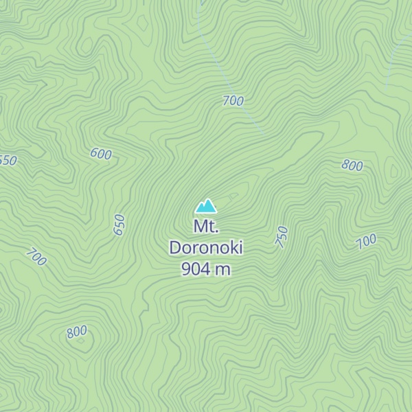 Map of Mt. Doronoki